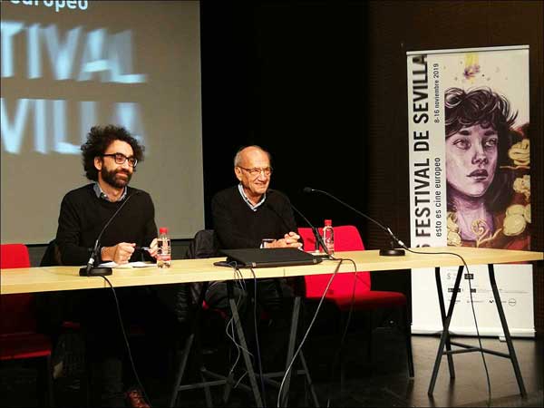 Pere Portabella durante su intervención en el seminario 'Por un cine sin límites. Imágenes para tiempos eléctricos'
