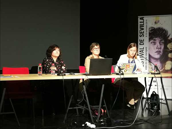 Lena Berg durante su intervención en el seminario 'Por un cine sin límites. Imágenes para tiempos eléctricos'