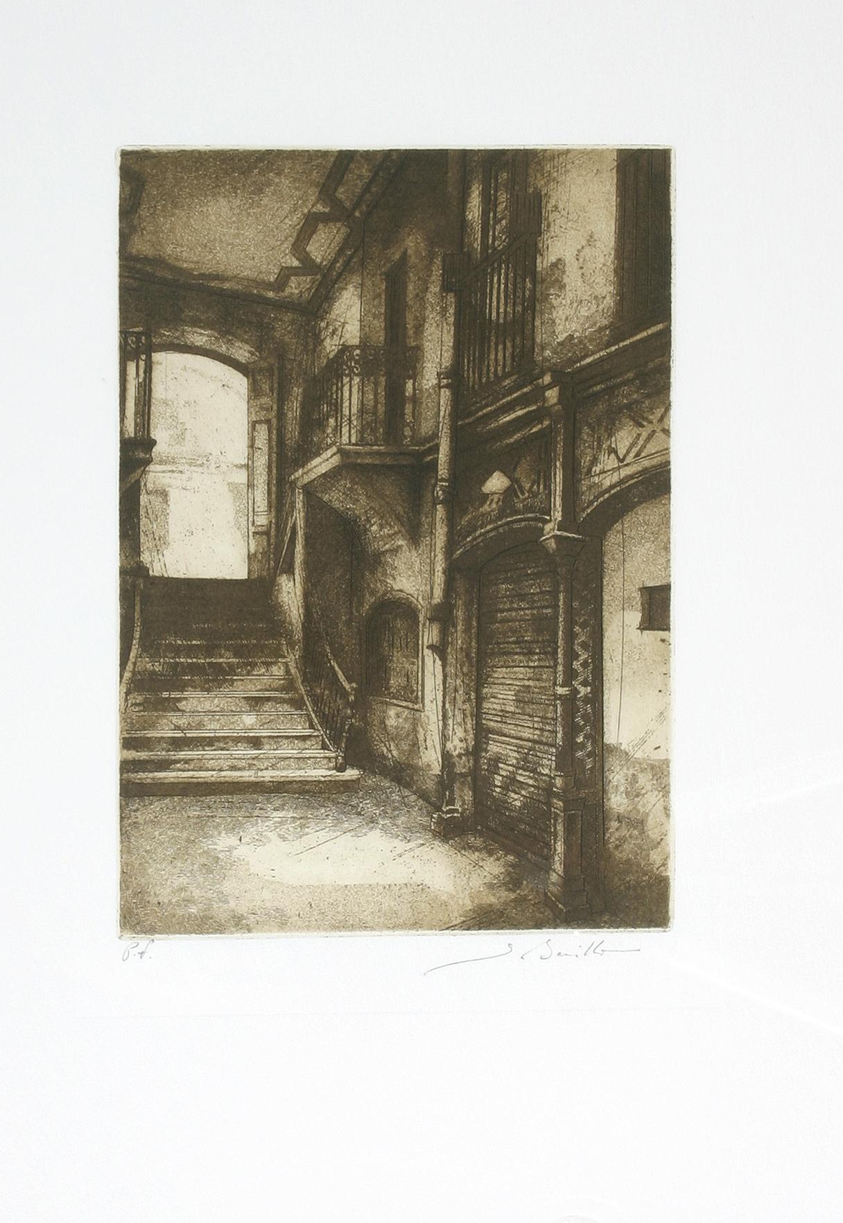 Escalera de casa cartagenera