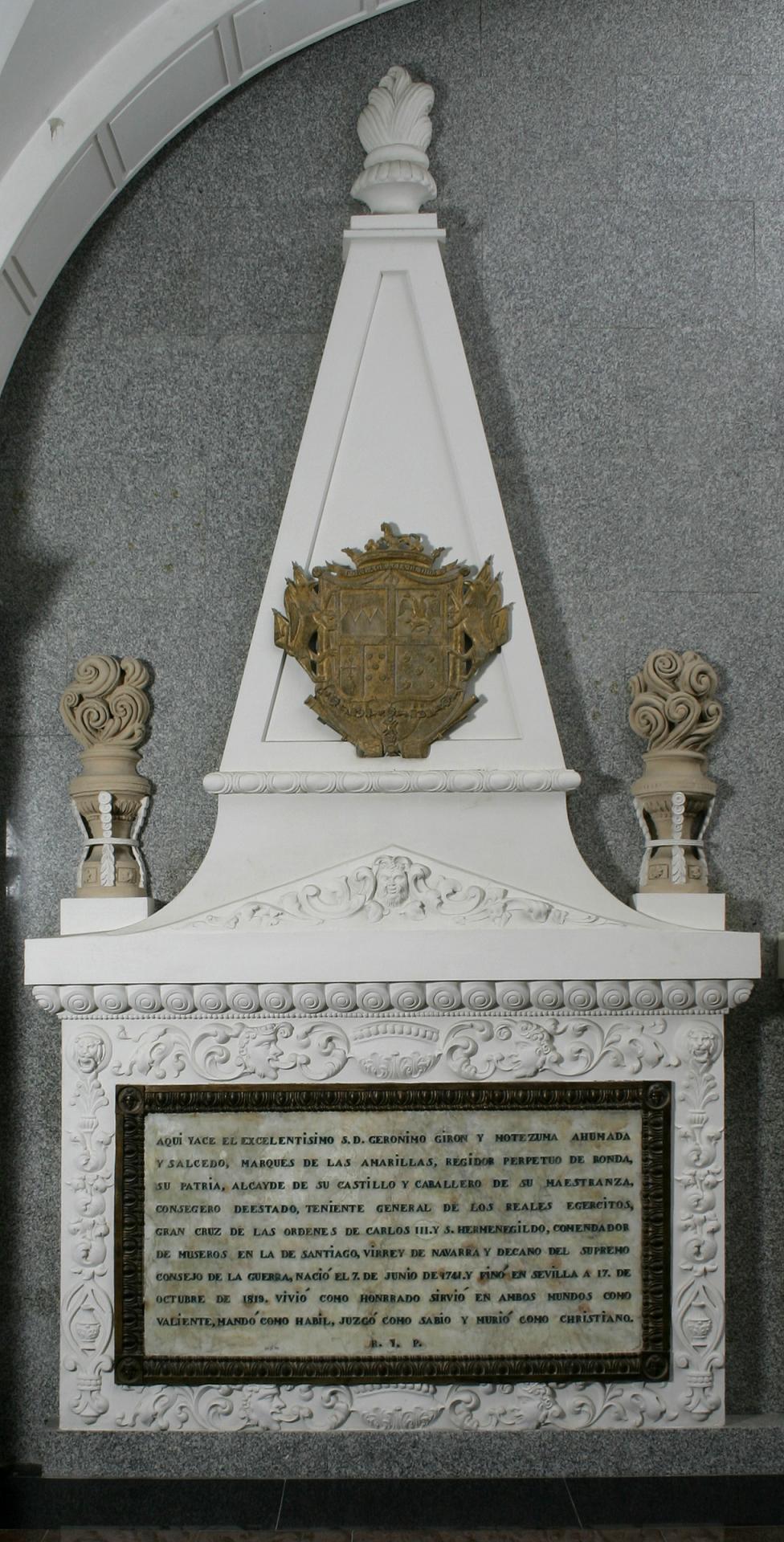 Monumento funerario de Jerónimo Girón, III marqués de las Amarillas