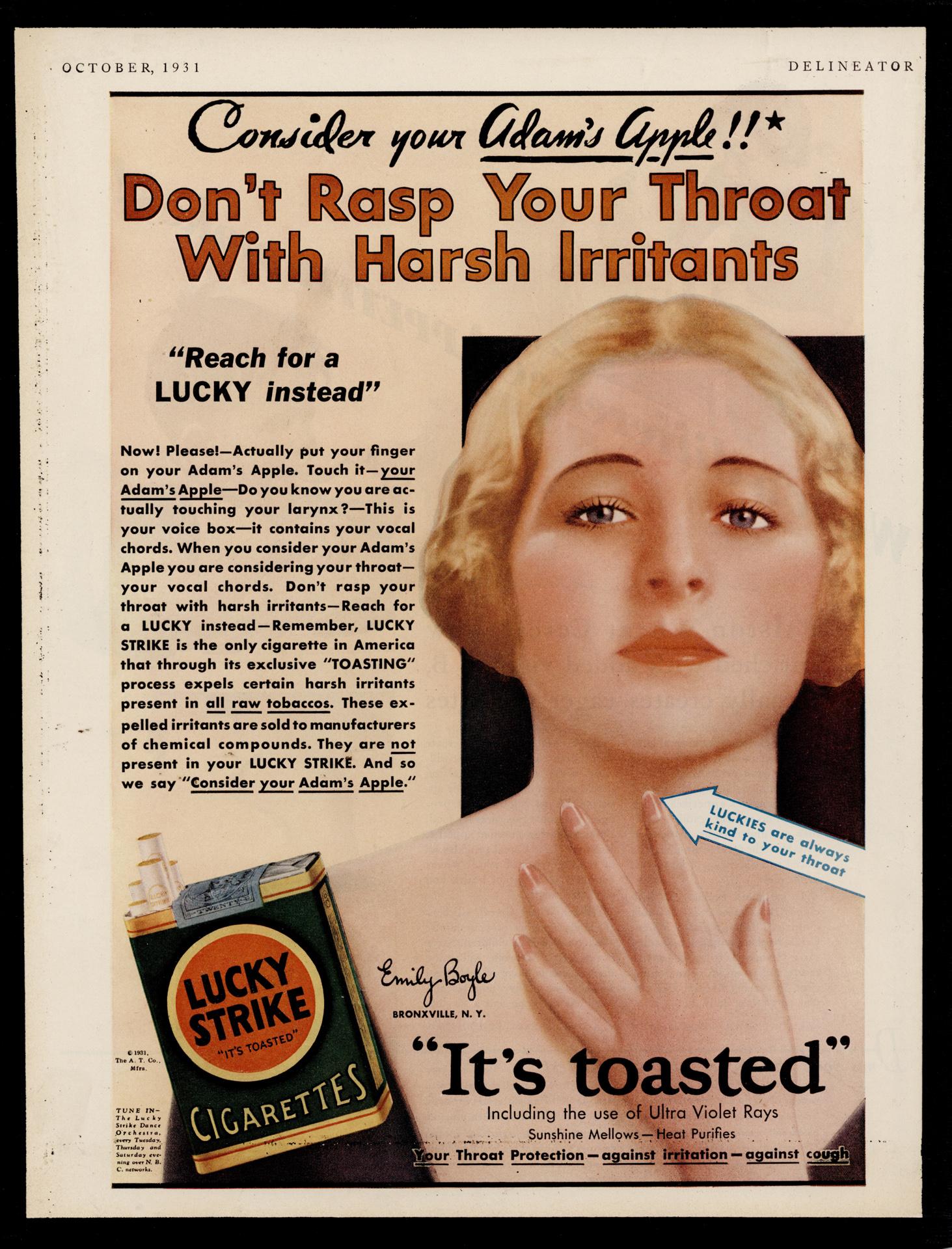 Anuncio publicitario Lucky Strike (1931)