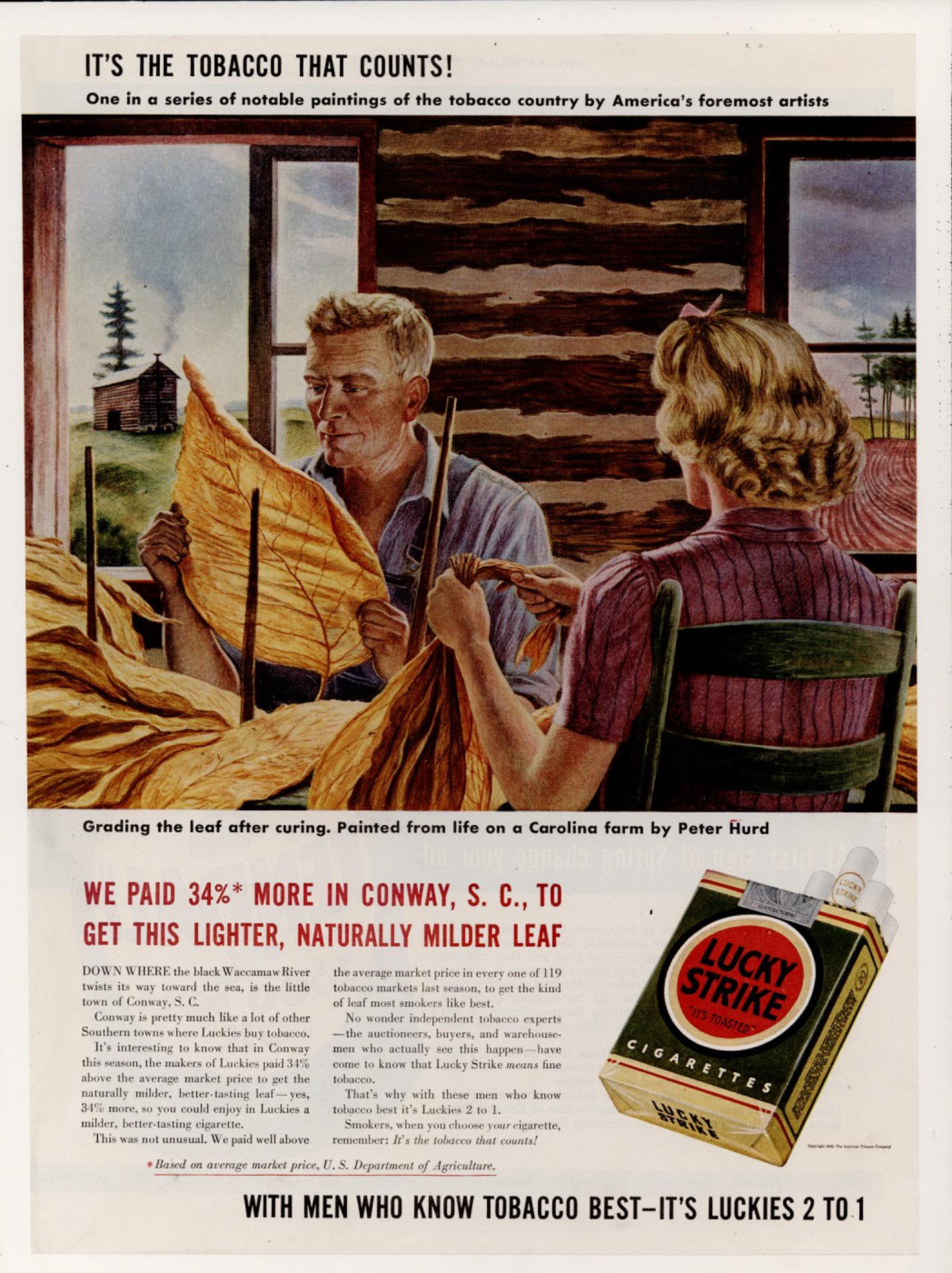 Anuncio publicitario Lucky Strike (1942)