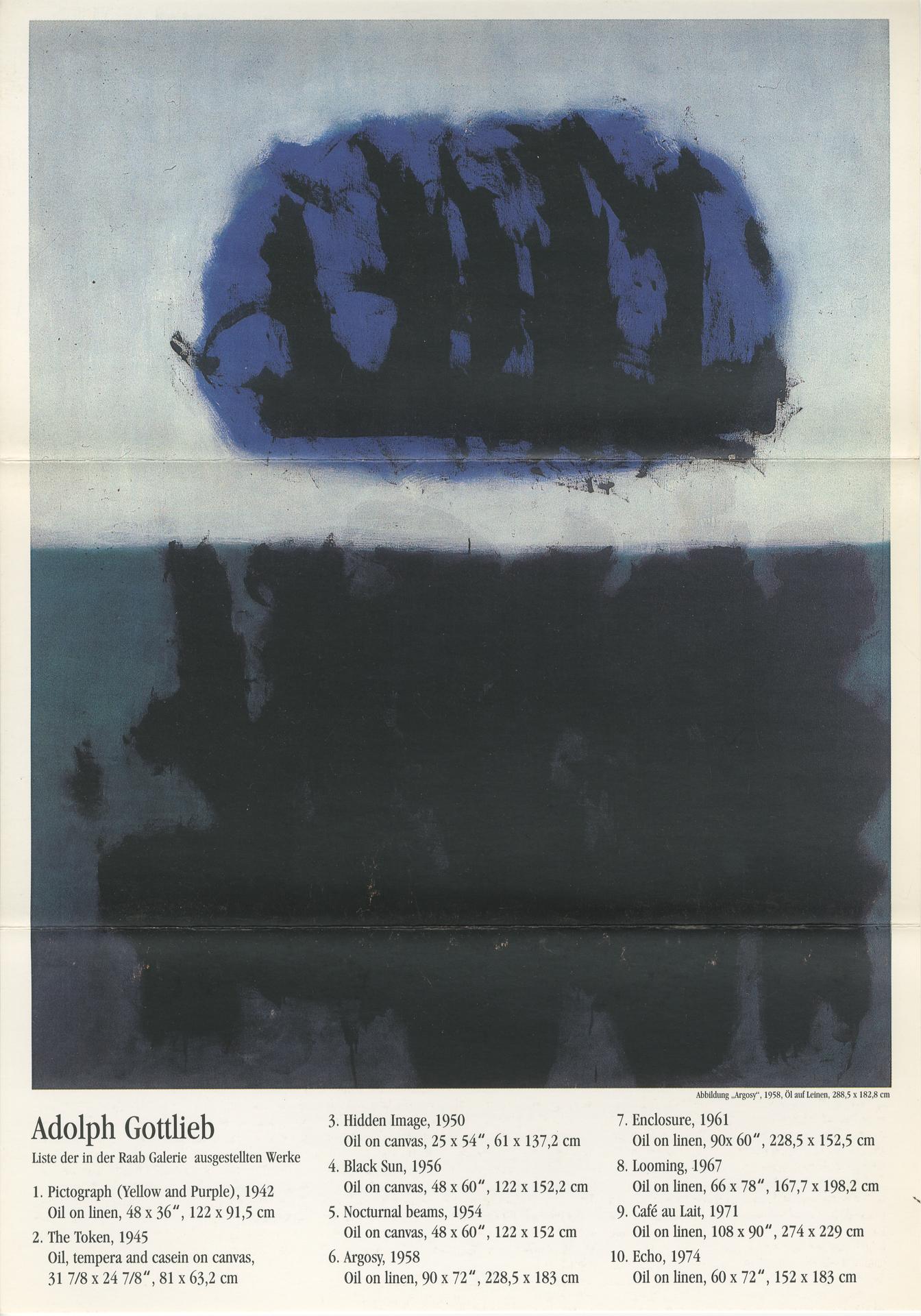 Adolph Gottlieb 10 Paintings 1942 - 1972
