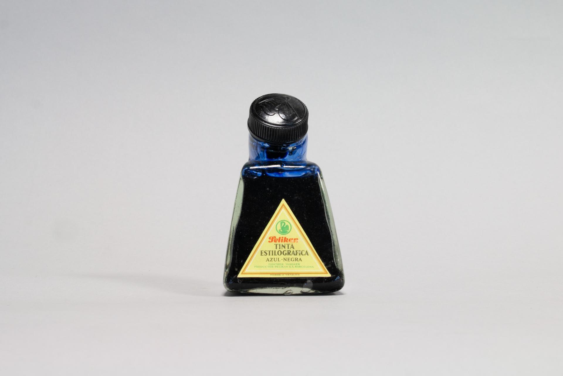 Tintero Pelikan con tinta estilográfica azul-negro